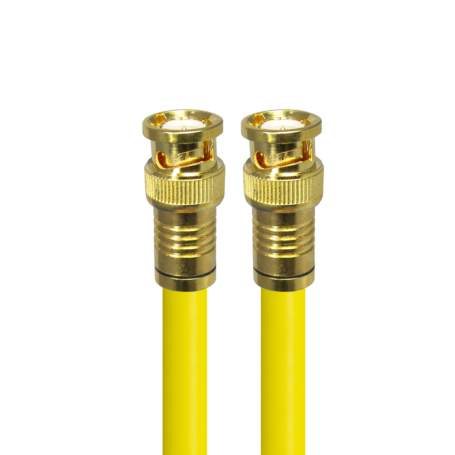 탑라인에이치디 HDTOP 국산 골드 BNC TO BNC 5C 옐로우 동축 케이블 (HT-ZYGBB050, 5m)_이미지