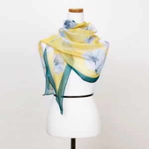 샵앤 마미스클로젯  꽃 봄 간절기 마름모 패션 스카프 DRN WSC0097 옐로우_이미지