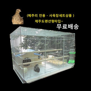 미니메추리전용/사육장세트/제주도펜션형 블루색상_이미지