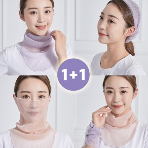 망사 쉬폰 스카프 넥커버 마스크 여름 등산 골프