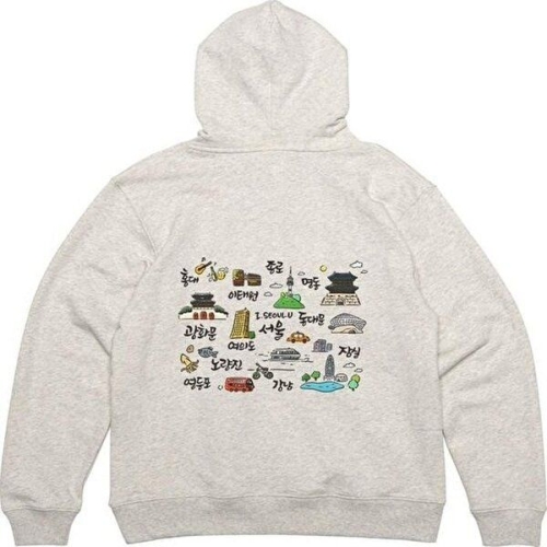 패션 JHQSYGSL_51HD 뒷면 서울관광 도시 관광지 그림 프린팅