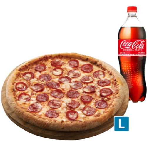도미노피자 도미노피자 페퍼로니(오리지널) (라지+콜라1.25L)