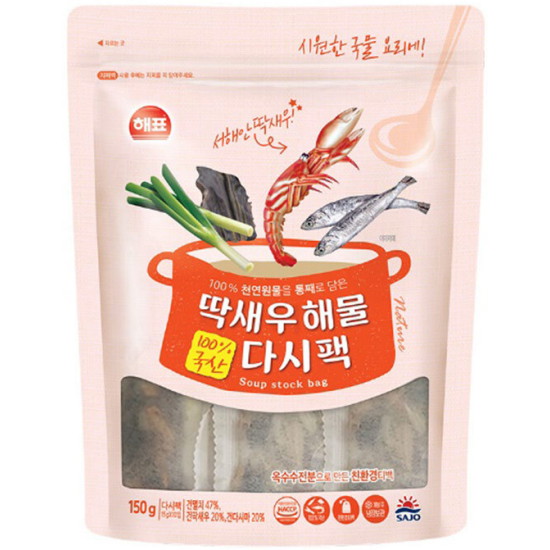딱새우 해물 다시팩 150g(15gx10입)