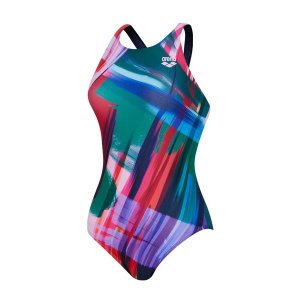 아레나 브러쉬 원피스 클로스백 수영복 A3FL1LO25RED