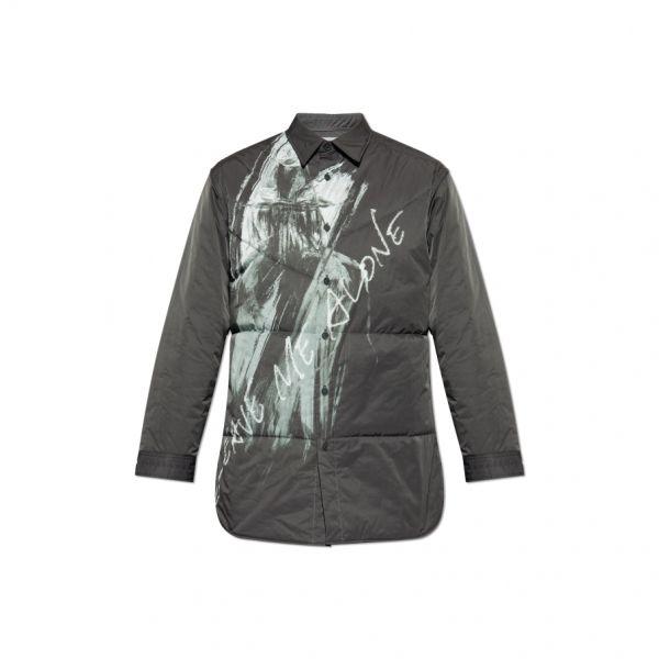 요지야마모토 인슐레이티드 셔츠 위드 프린트 HL-B41-909 0-1