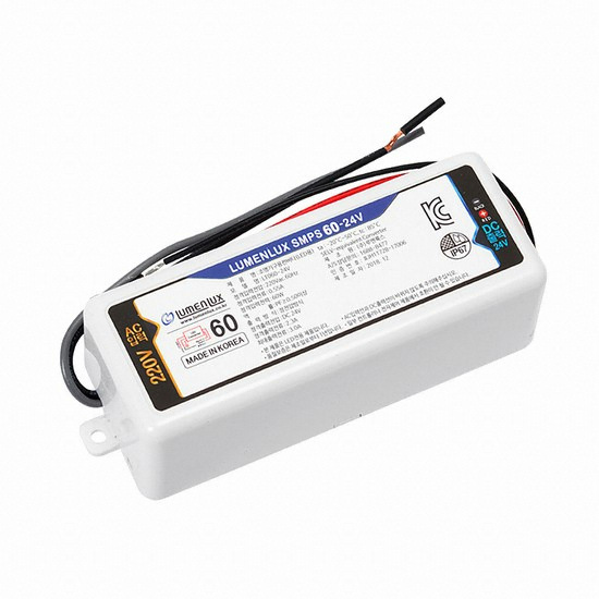 루멘룩스 LED SMPS 24V 방수 안정기 60W_이미지