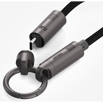 아트뮤 C타입 <b>GEN2</b> 240W 5A 20Gbps 키링스트랩 <b>케이블</b>