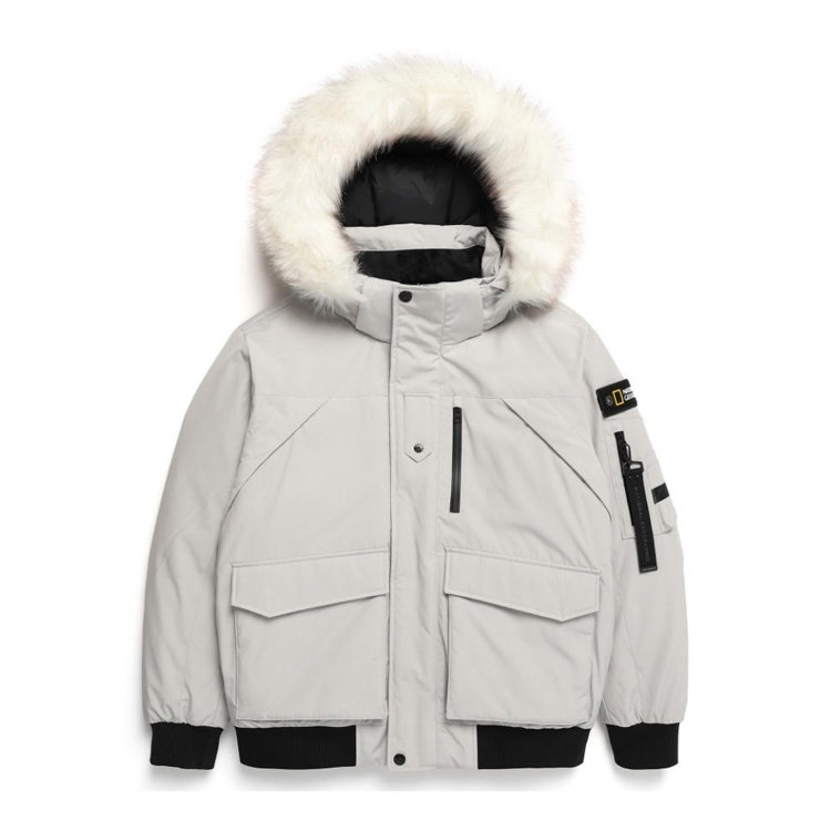 내셔널지오그래픽 타루가 퍼 트리밍 후디 다운 점퍼 N234MDW030