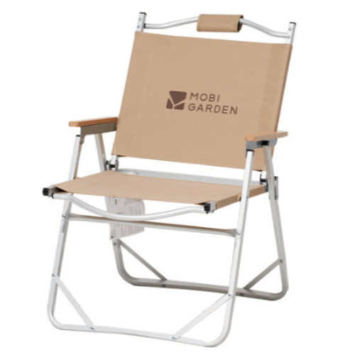 모비가든 SC 아이론 폴딩체어 높은형 (샌드)_이미지