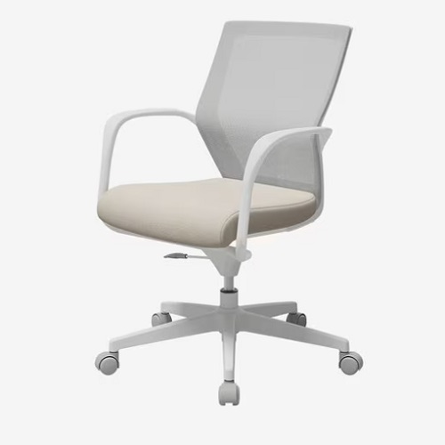 아이블 화이트 학생 공부 의자 높이 조절형