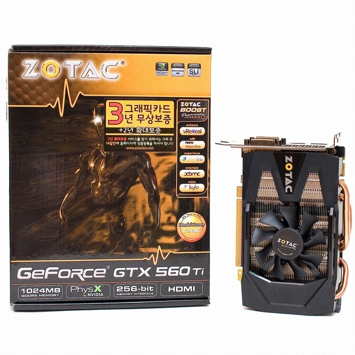 ZOTAC 지포스 GTX560 Ti Z-Seven D5 1GB