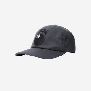 스투시 스탁 8볼 로우 프로 캡 다크 그레이 1311031_이미지