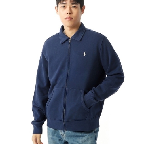 폴로랄프로렌 자켓 남성 포니 로고 자수 점퍼 네이비_710941532004