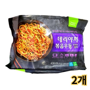 풀무원 데리야끼 볶음우동 with 갈릭 874.4g (2개)_이미지
