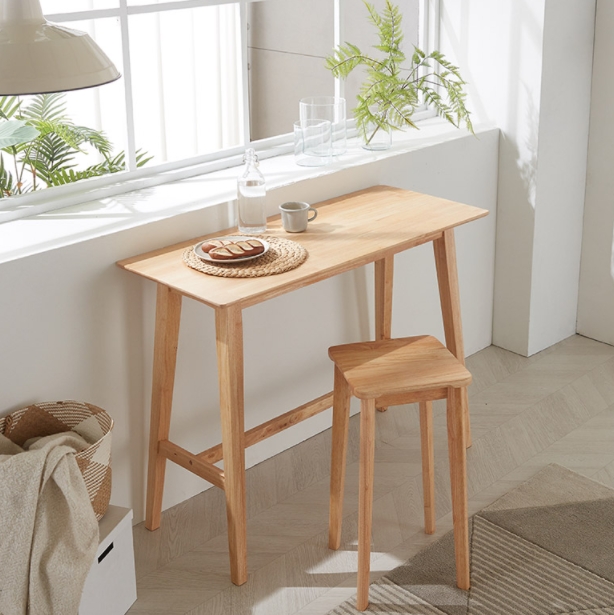 파로마 멜번 홈바 원목 테이블 1200 (의자별도)