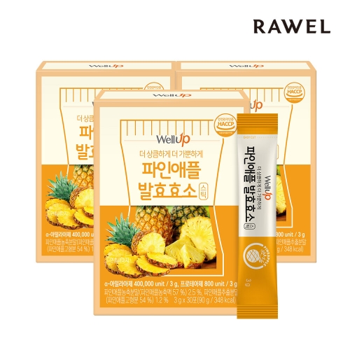 로엘 로엘 웰업 파인애플 발효효소 3g 30포 (3개)