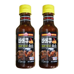 바베큐 매운맛 소스 355g 2개 캠핑 고기 숯불