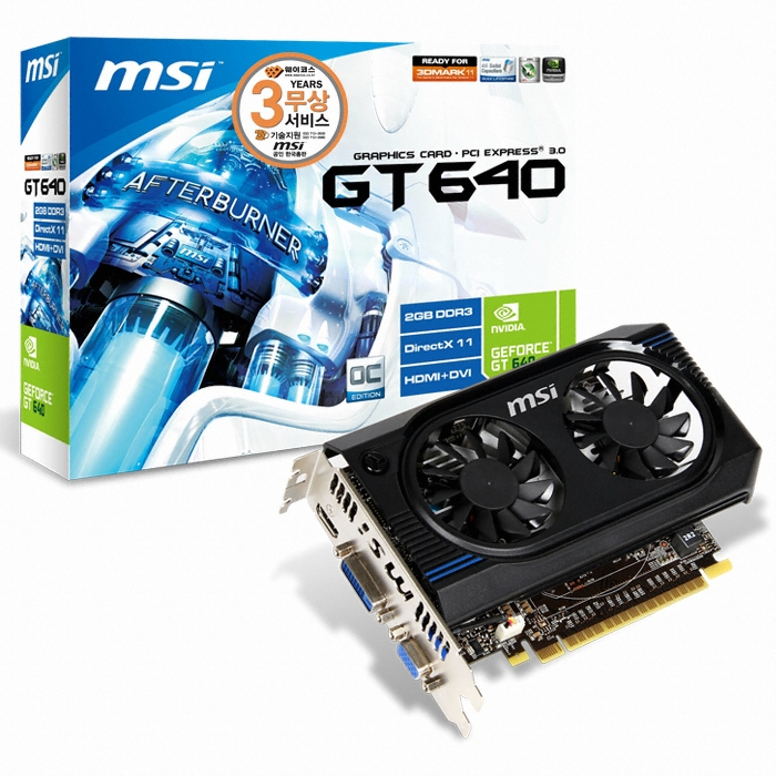 지포스 GT640 N640GT OC D3 2GB 아머 2X