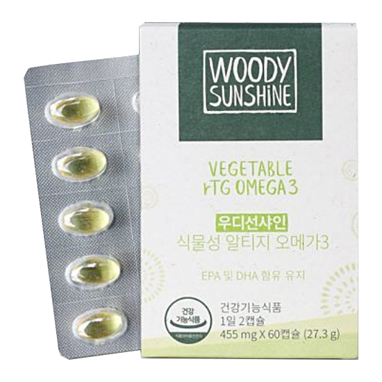 우디선샤인 식물성 알티지 오메가3 60캡슐 (8개)