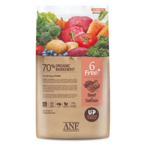  ANF 독 6 Free 플러스 소고기&연어 1.8kg [2개]