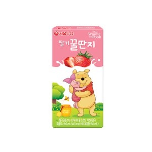 서울우유 딸기 꿀딴지 180ml (72개)_이미지