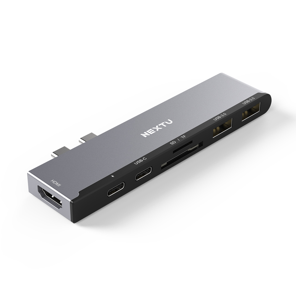 이지넷유비쿼터스 NEXTU NEXT-2275TC2-4K (7포트/썬더볼트3 듀얼 <b>Type</b> <b>C</b>)