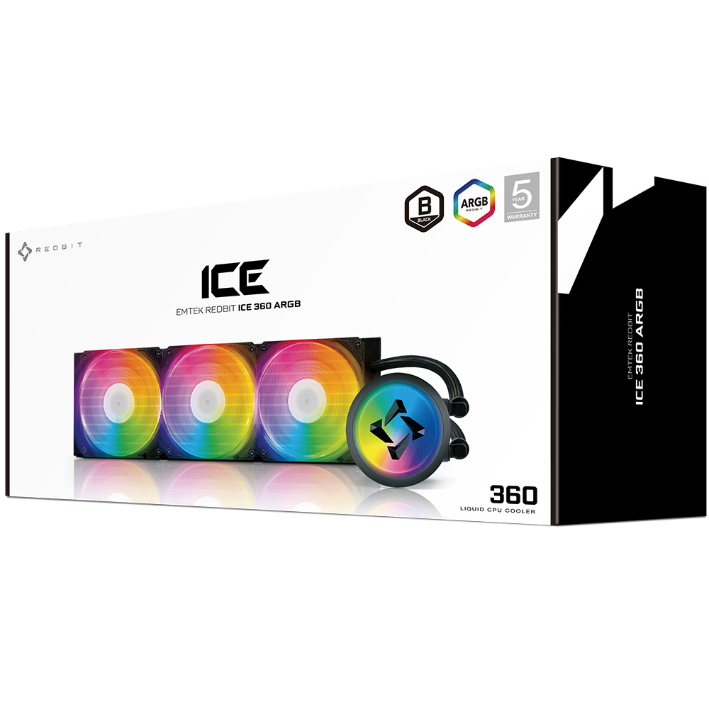 이엠텍 레드빗 ICE 360 ARGB (블랙)_이미지
