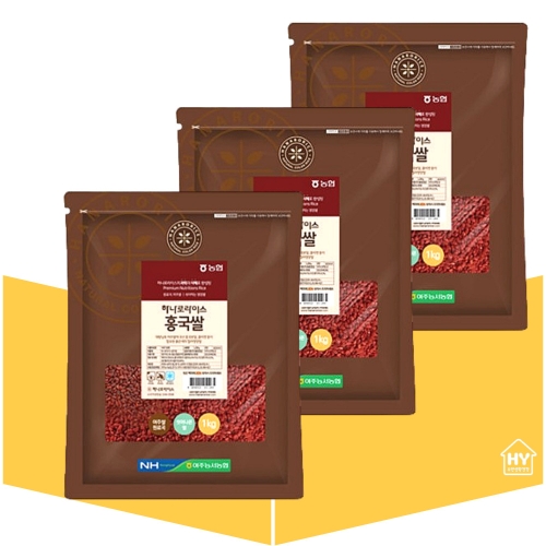 하나로라이스 홍국쌀 1kg (3개)