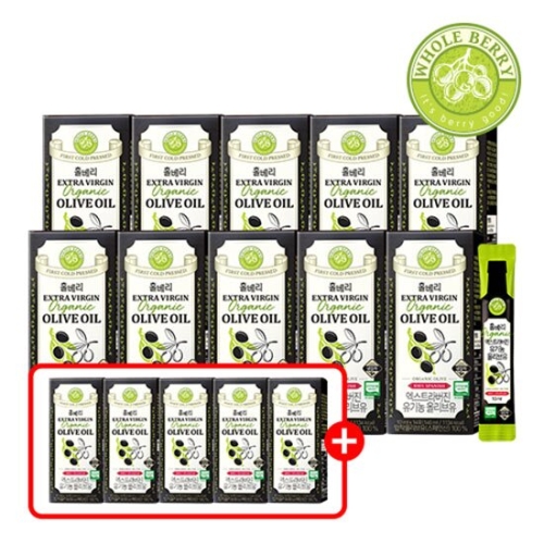 홀베리 유기농 엑스트라버진 올리브유 140ml(10mlx14포) (15개)_이미지
