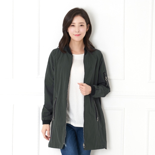 모슬린 엄마옷 지퍼포켓 항공점퍼 JP613607 중년여성/50대/60대/70대/빅사이즈/할머니옷