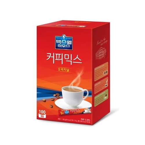 맥스웰 커피믹스 오리지날 100T 커피 사무실 직장 가정 식당