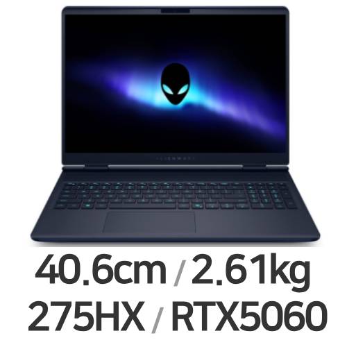 DELL 에일리언웨어 16X Aurora DAC16251-WH03KR 64GB램 (SSD 2TB)