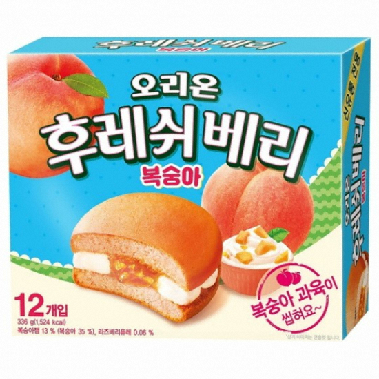 오리온 후레쉬베리 복숭아 336g (5개)_이미지