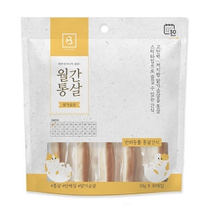 브리더랩 월간통살 닭가슴살 600g (20g x 30p)이미지입니다. 누르면 해당 게시물로 새창이동합니다.