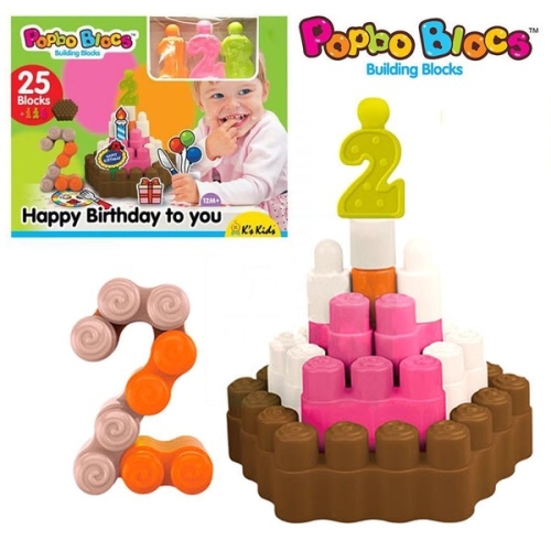 오너클랜 셀러허브 유아동 팝보블럭 123 생일케이크 만들기 KA10772