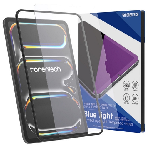 로랜텍 iPad Pro 11 M4 블루라이트차단 강화유리 보호필름 [액정 1매]