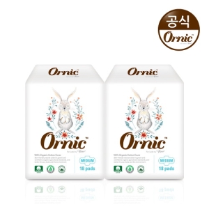 쌍용C&B 오닉 유기농 순면커버 중형 18개 (2팩(36개))_이미지