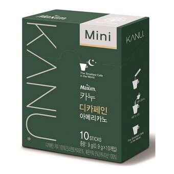 동서식품 <b>카누</b> 디카페인 아메리카노 <b>미니</b> 10개입