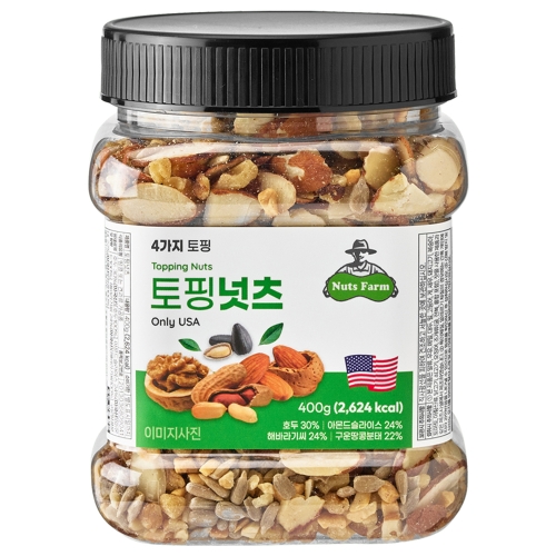 넛츠팜 토핑넛츠 믹스넛 400g (1개)