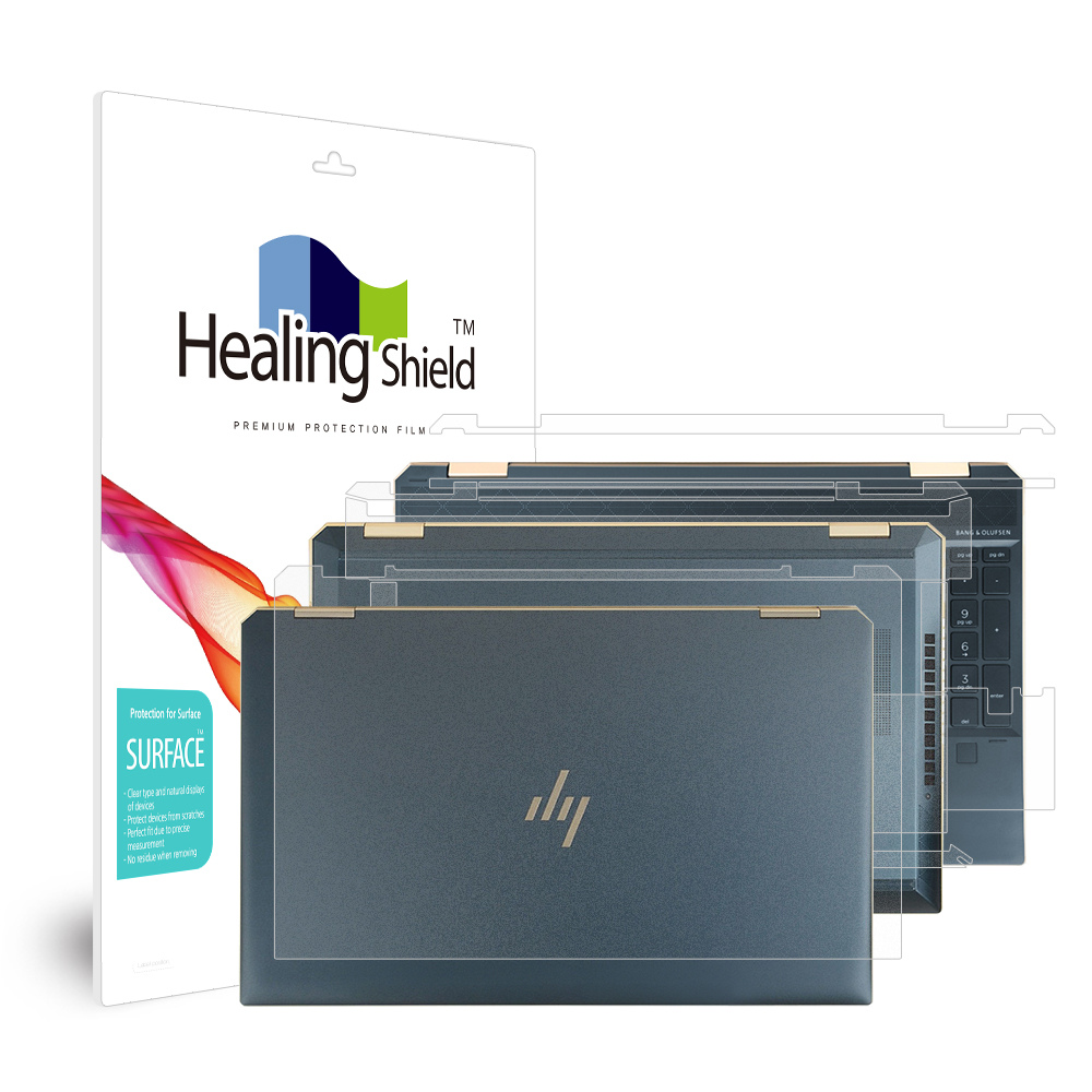 폰트리 힐링쉴드 HP 스펙터 x360 15-eb0039TX 무광 외부보호필름 3종 세트_이미지