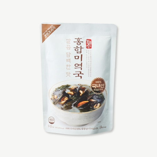 깔끔 담백한 맛 홍합미역국 500g
