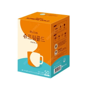 동서식품 맥심 슈프림골드 커피 50T 일회용 믹스커피 라떼크림