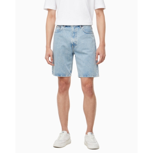 캘빈클라인 캘빈클라인진 남성 릴렉스핏 90 s 라이트블루 데님 쇼츠 4RB930G