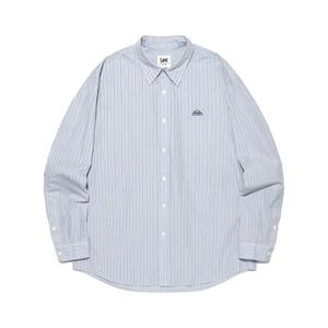 LEE 하우스 로고 린넨 셔츠 라이트 블루 LE2501SH04LB 894772_이미지