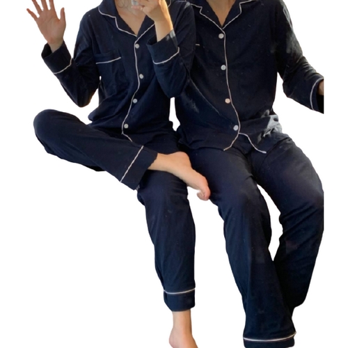 핑크우드 사계절 커플 잠옷 프리미엄 코지 순면 파자마 세트