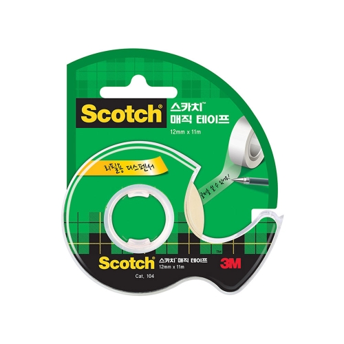 3M 스카치 매직테이프 104 12mm x 11m (1개)