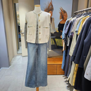 시슬리 금장 단추 베스트 SAJKA7411