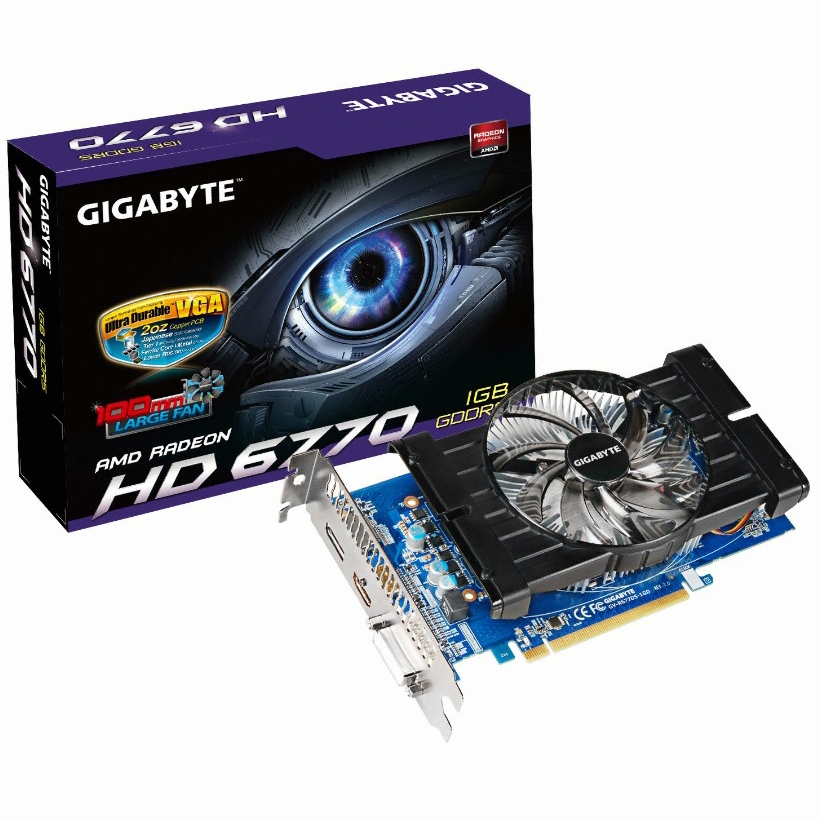 GIGABYTE �󵥿� HD 6770 UDV D5 1GB WING-100