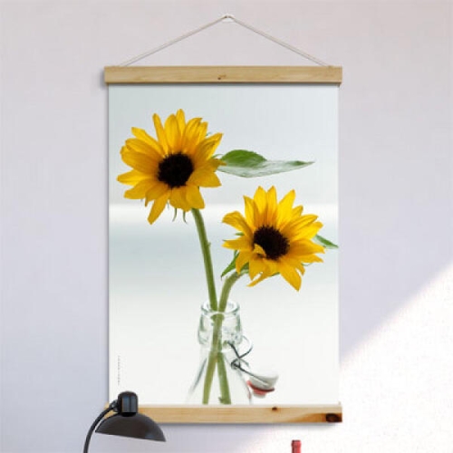 꾸밈 th212-우드스크롤_60CmX90Cm-돈을부르는해바라기