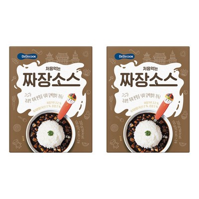 베베쿡 처음먹는 덮밥 소스 짜장 200g (2개)